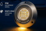 GMT Marine Underwater LED light White/Blue 2200+ luminous 316L stainless, IP68 waterproof